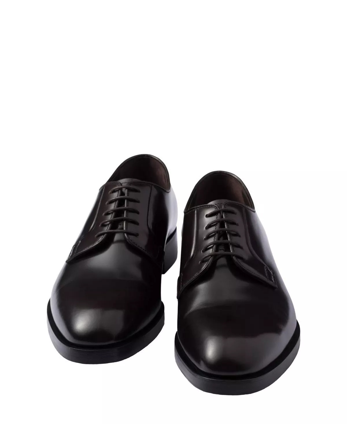 Men's Brushed Leather Lace-Up Shoes - 5