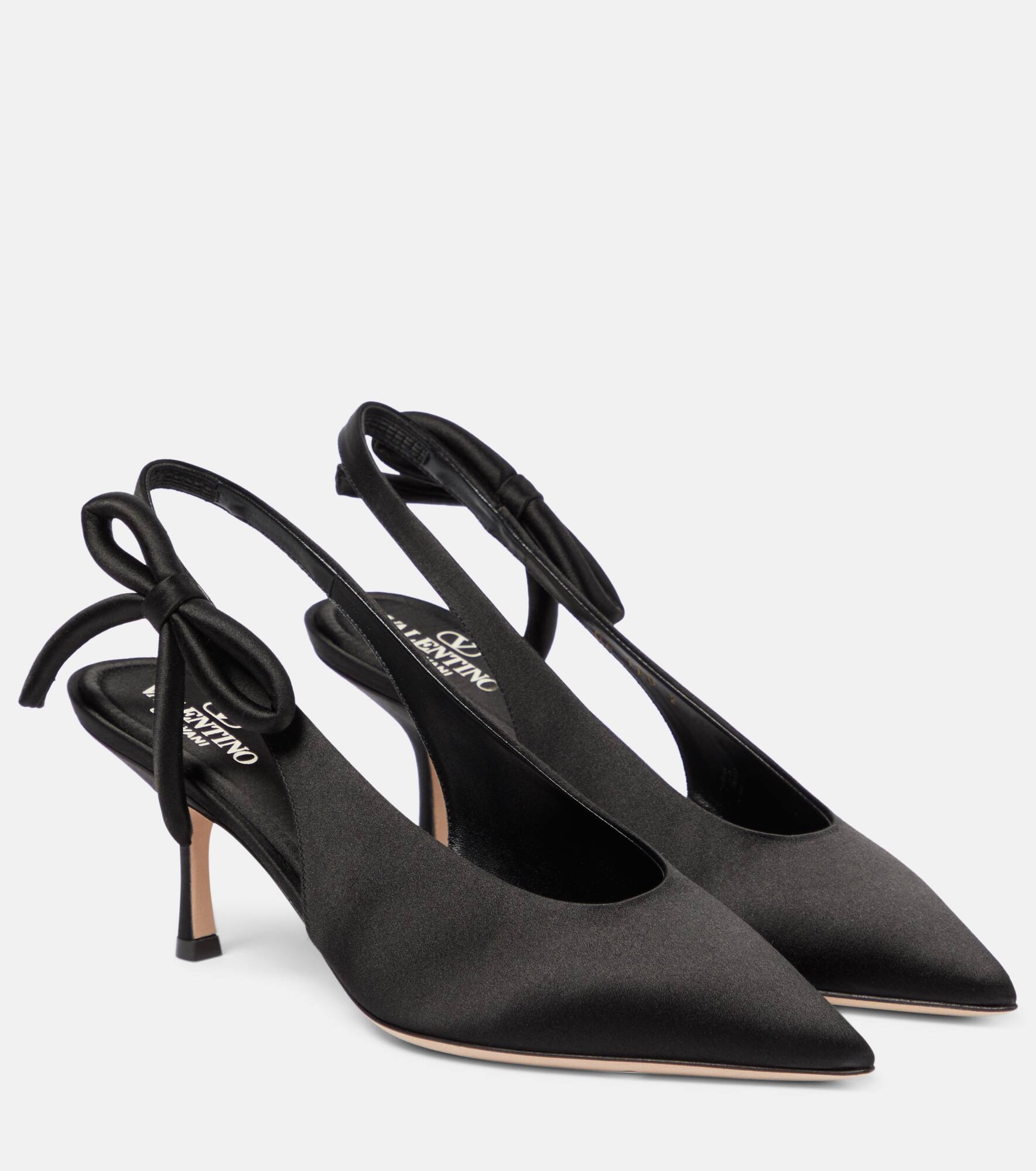 Nite-Out 70 satin slingback pumps - 1