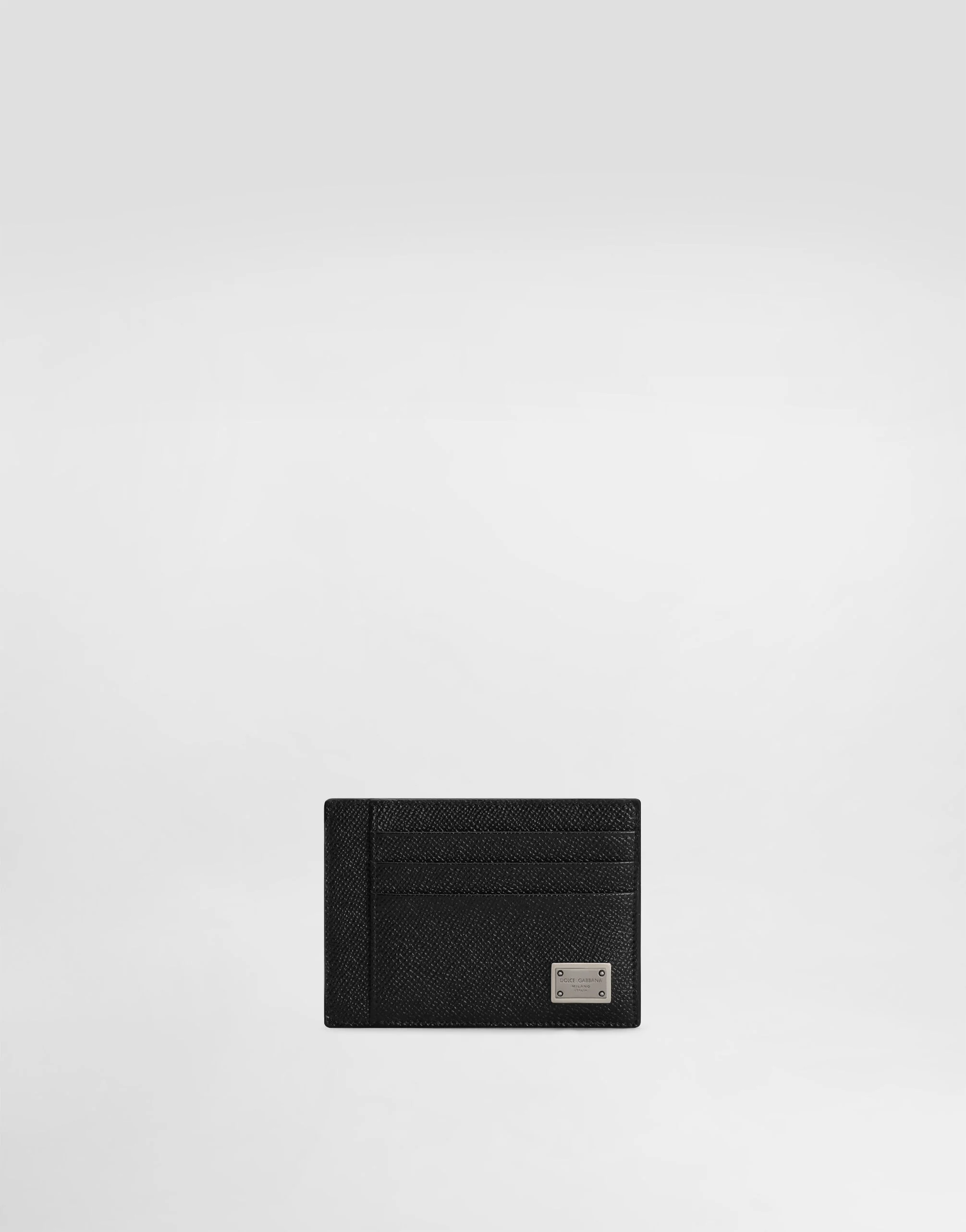 Dauphine-print calfskin card holder - 1