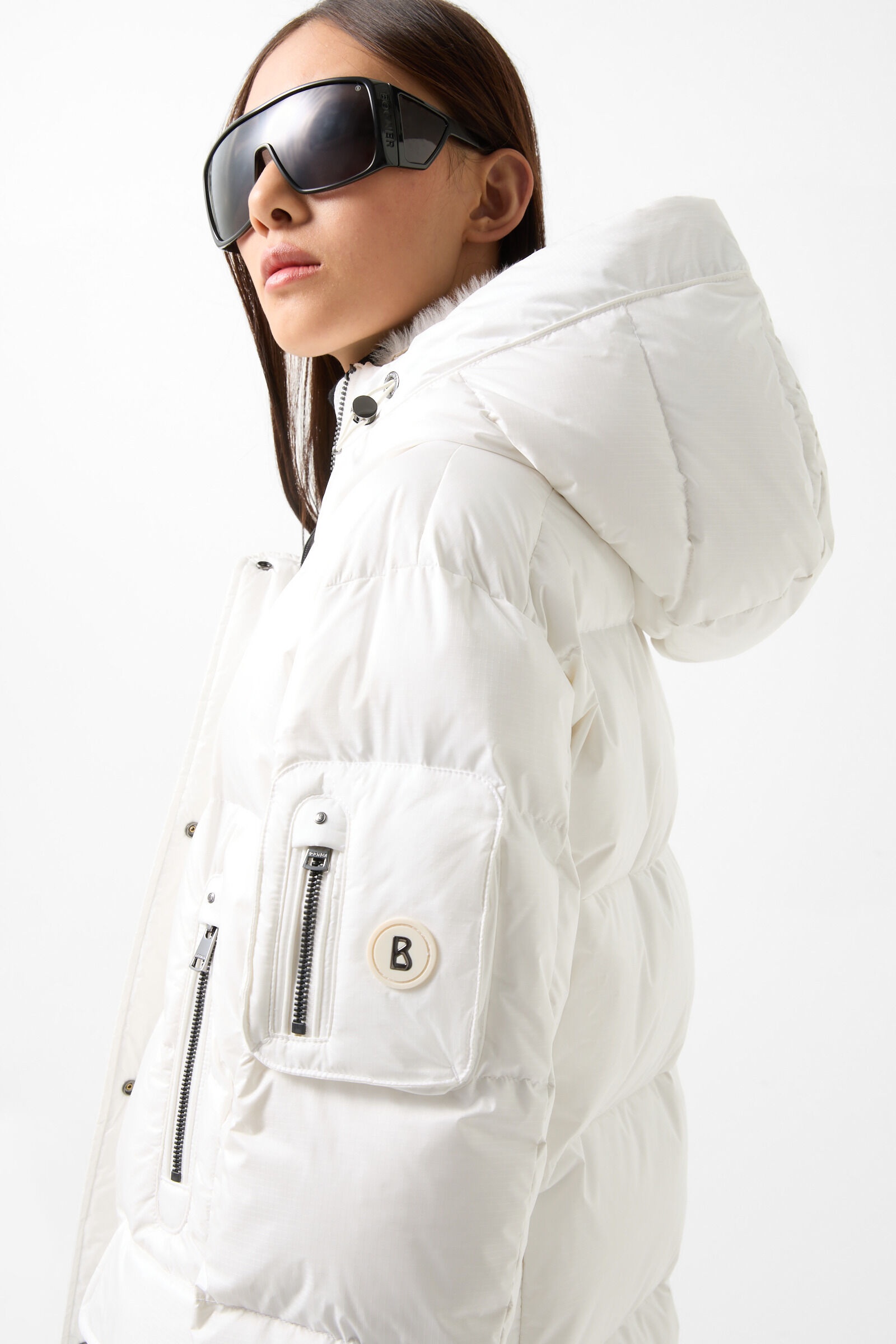 Jonna down coat in Off-white - 3