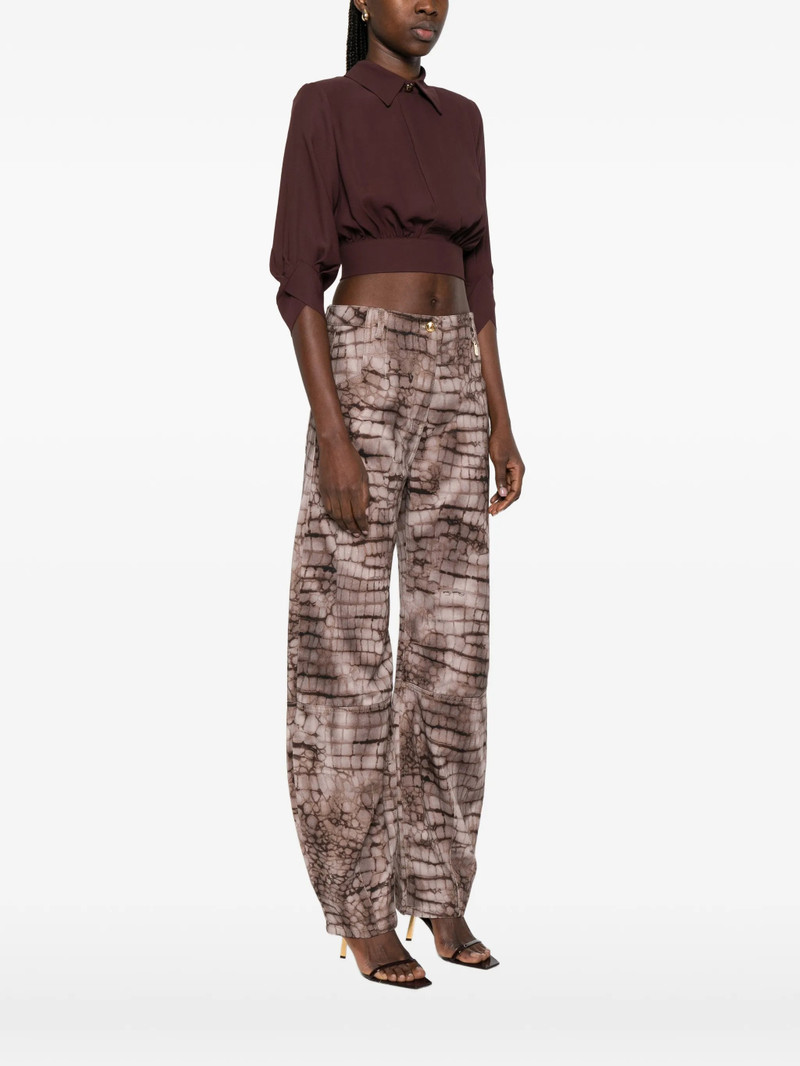 ELISABETTA FRANCHI Elisabetta Franchi Collar Tie-waist Blouse outlook