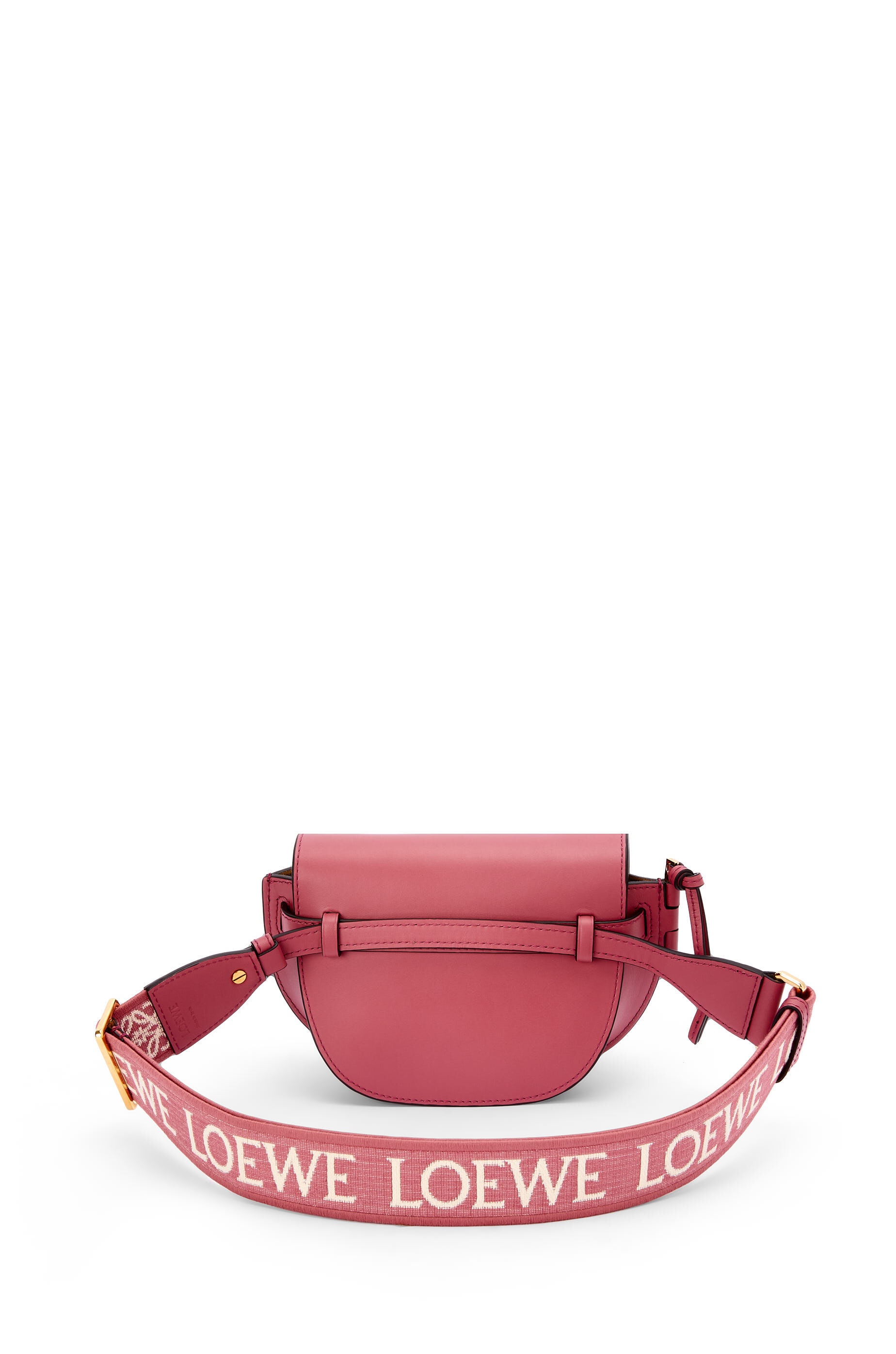 Mini Gate Dual bag in soft calfskin and jacquard - 4