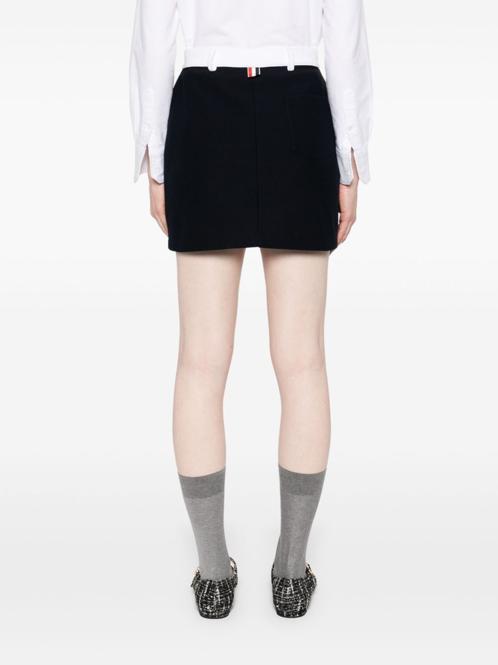 logo-patch mini skirt - 4