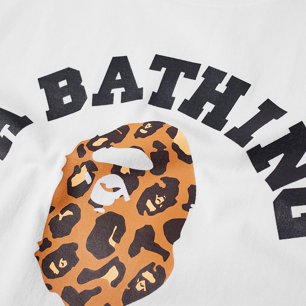 A Bathing Ape BAPE Leopard College Tee - 2