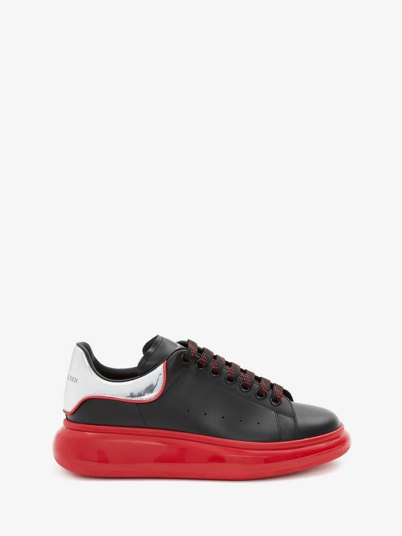 Oversized Sneaker in Black/red - 1