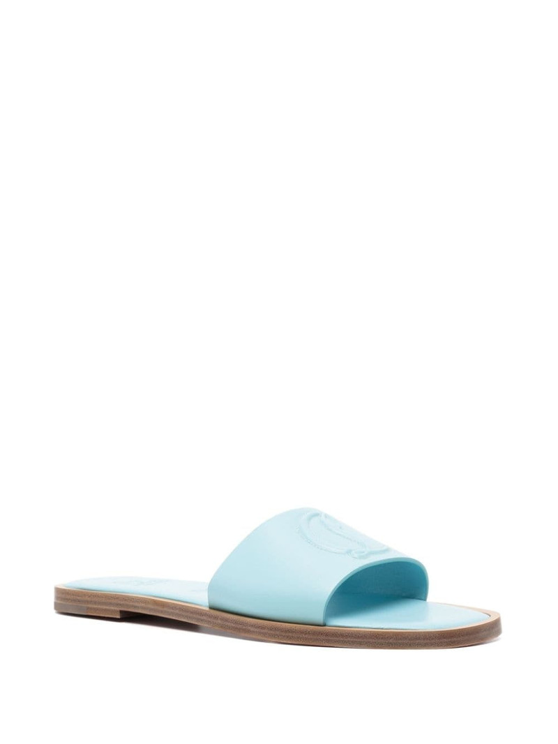 Christian Louboutin CL leather mules outlook