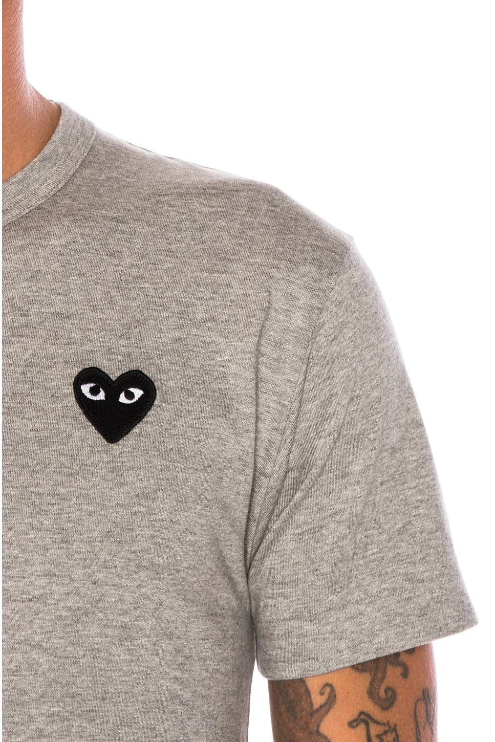 Black Emblem Cotton Tee - 5