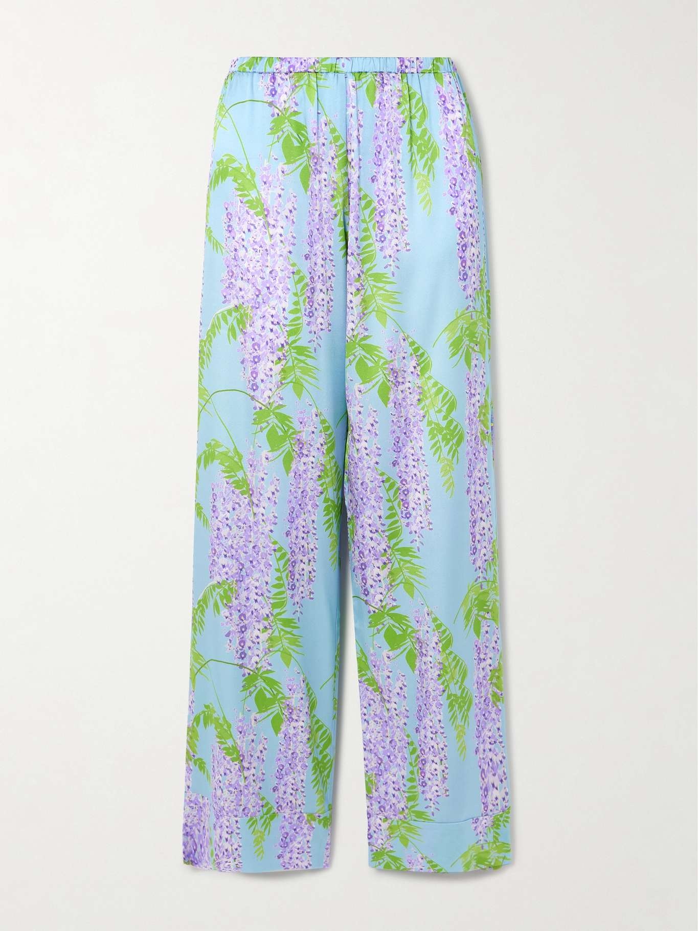 Louis floral-print stretch-silk pajama pants - 1
