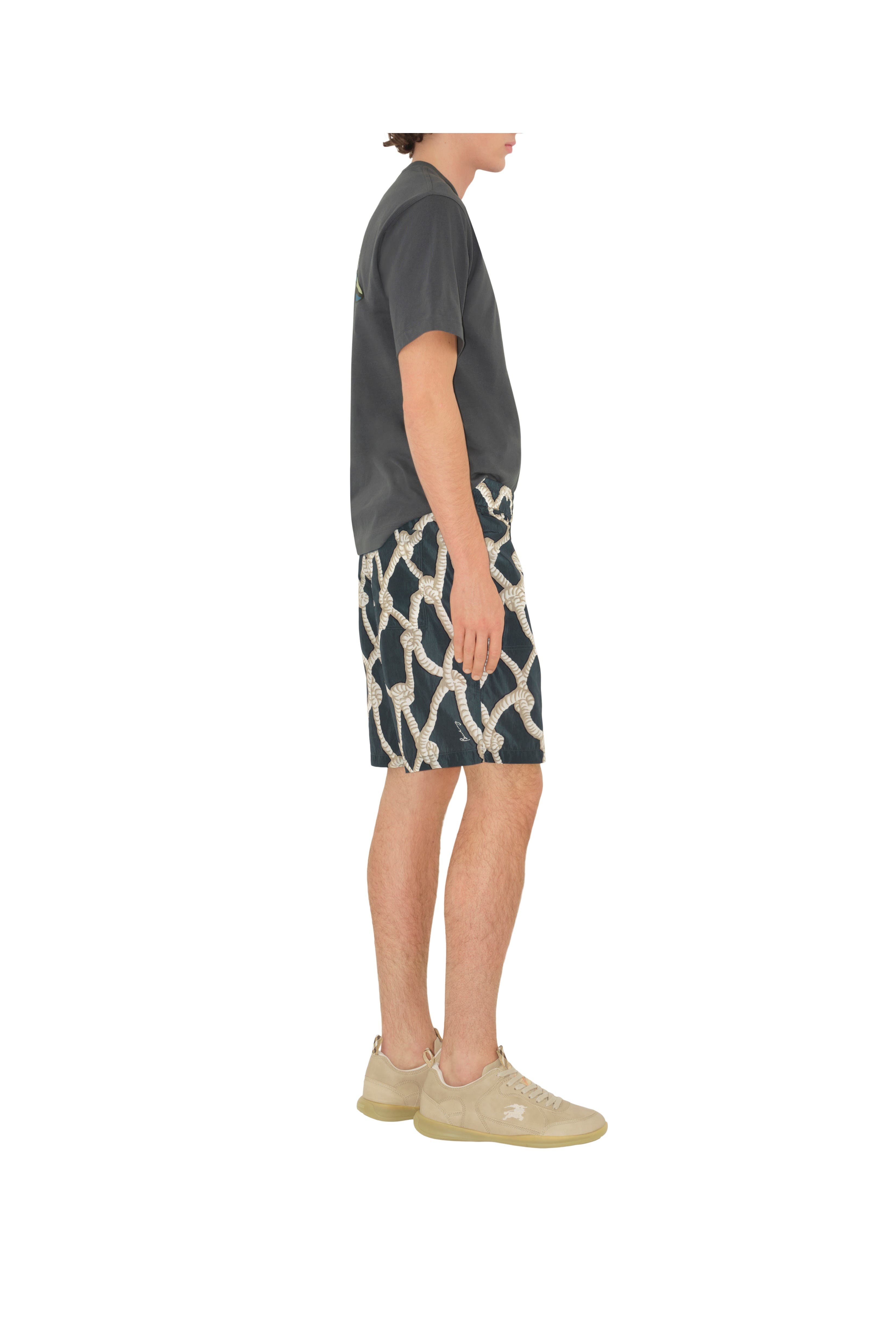 burberry Knot Nylon Shorts in Magnet at Nordstrom - 3