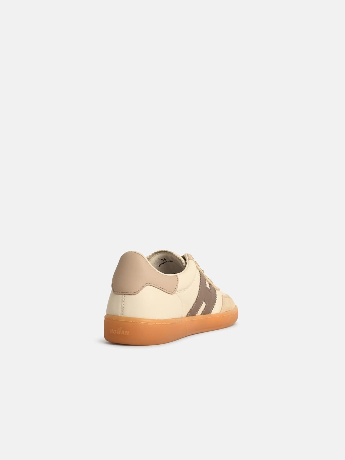 'COOL' WHITE LEATHER SNEAKERS - 3