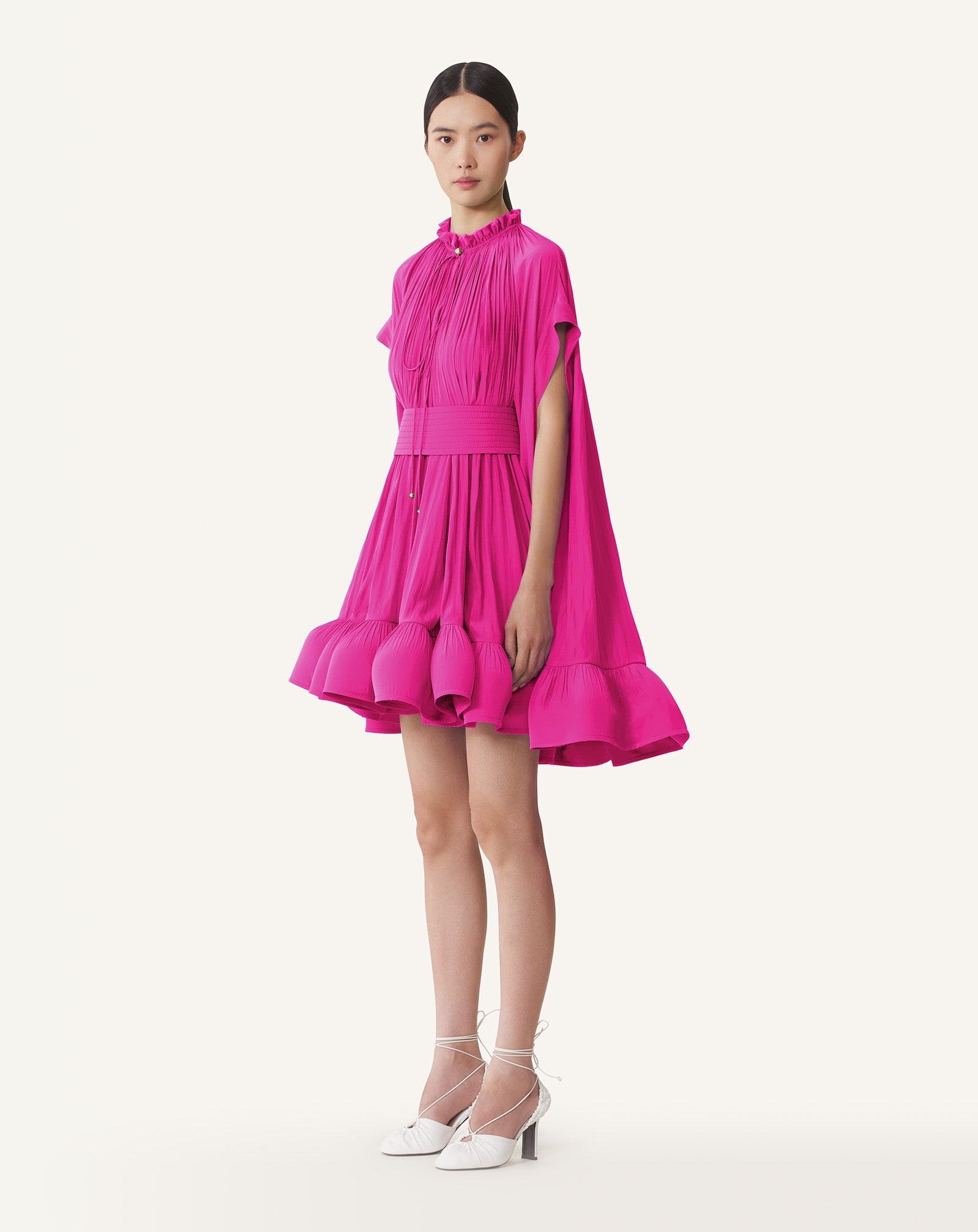SHORT CHARMEUSE DRESS - 3