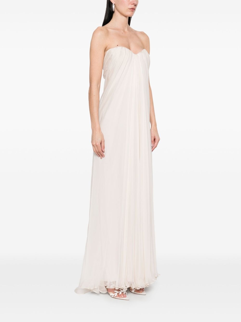 draped maxi dress - 3