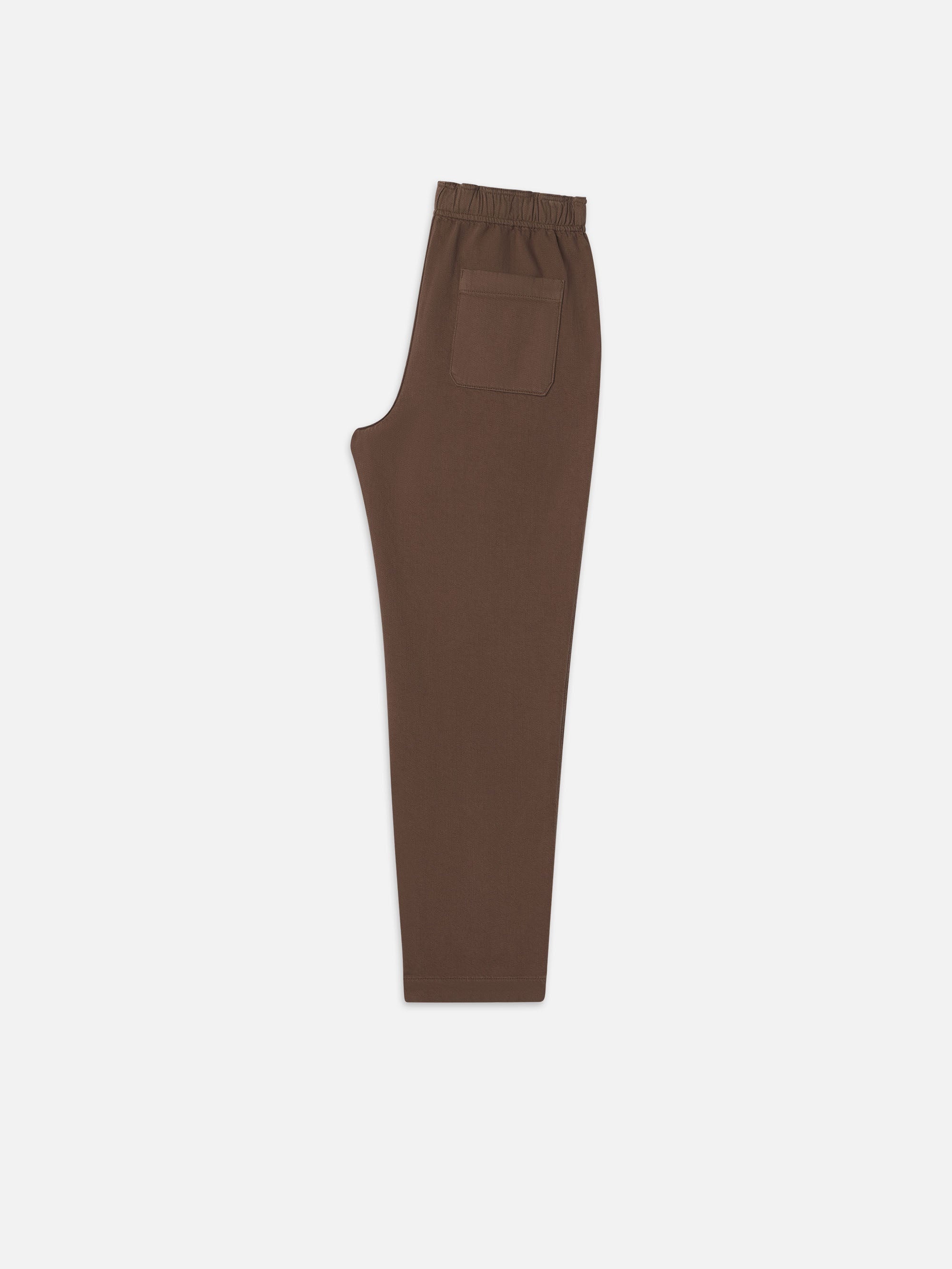 Textured Terry Travel Pant in Taupe - 3