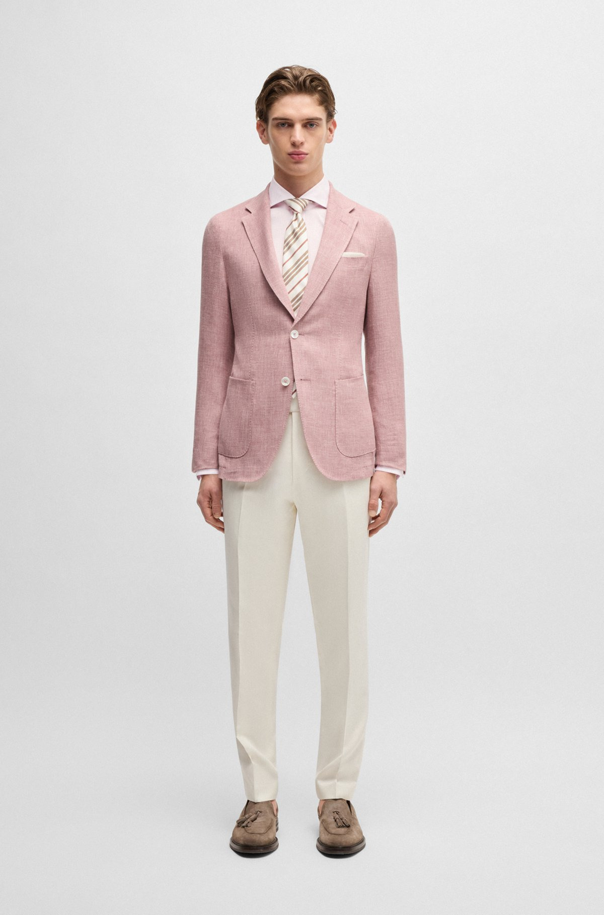 SLIM-FIT SHIRT IN ITALIAN-MADE COTTON - 4