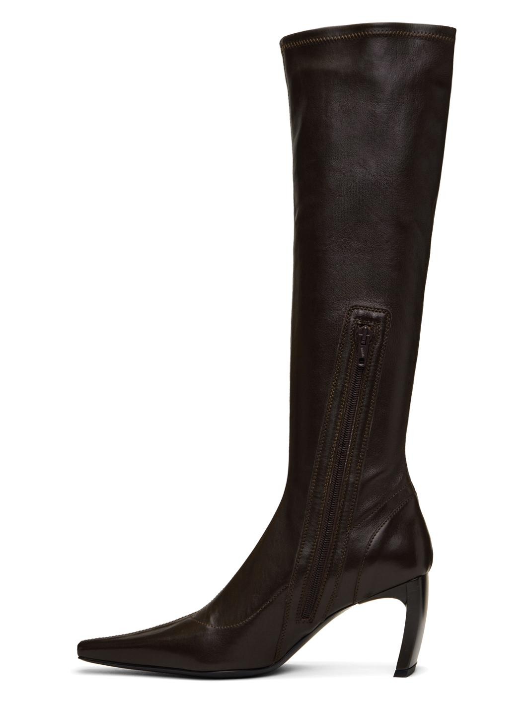 Brown Serpent Tall Boots - 3