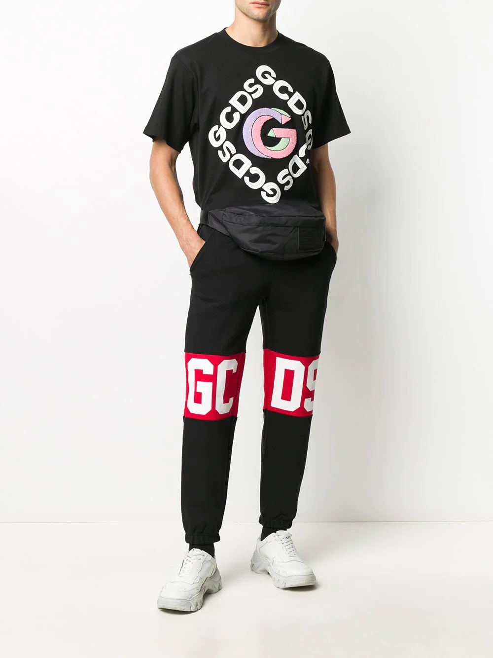 logo print track pants - 2