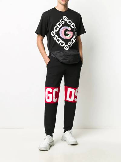 GCDS logo print track pants outlook