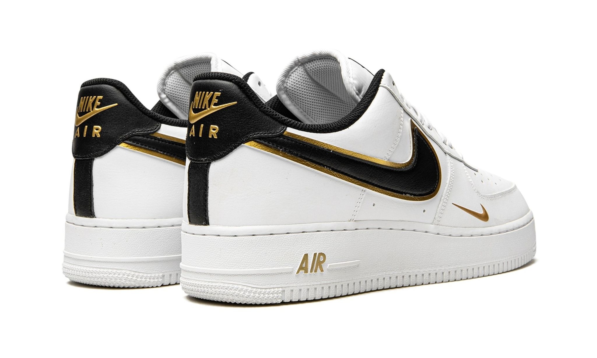 Air Force 1 '07 LV8 "Double Swoosh - White / Black / Gold" - 3