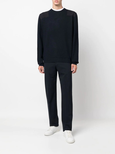 A.P.C. shoulder-patch wool sweater outlook