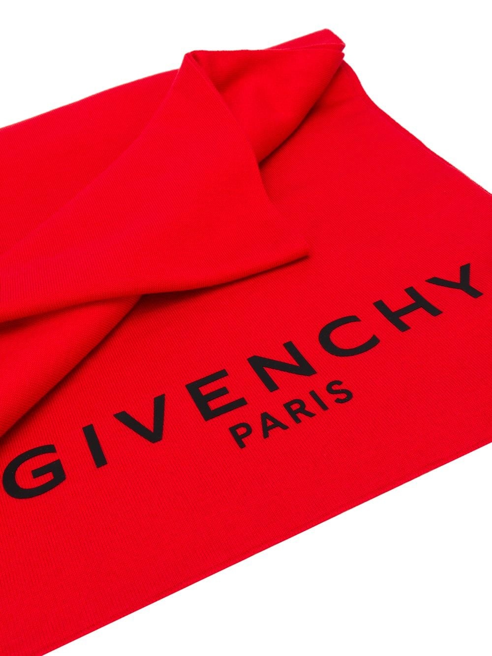 ribbed logo scarf - 3