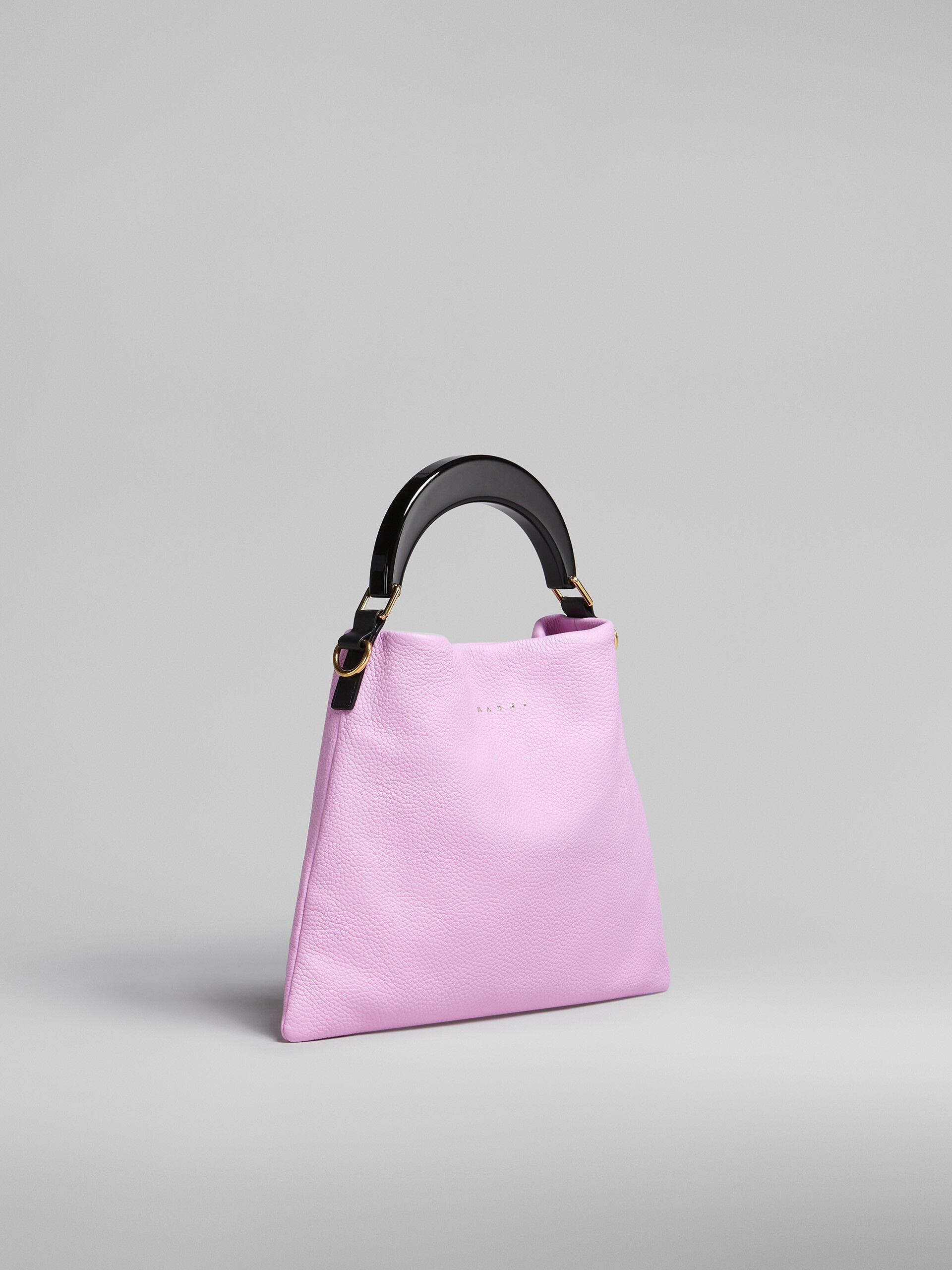 VENICE SMALL BAG IN PINK LEATHER - 6