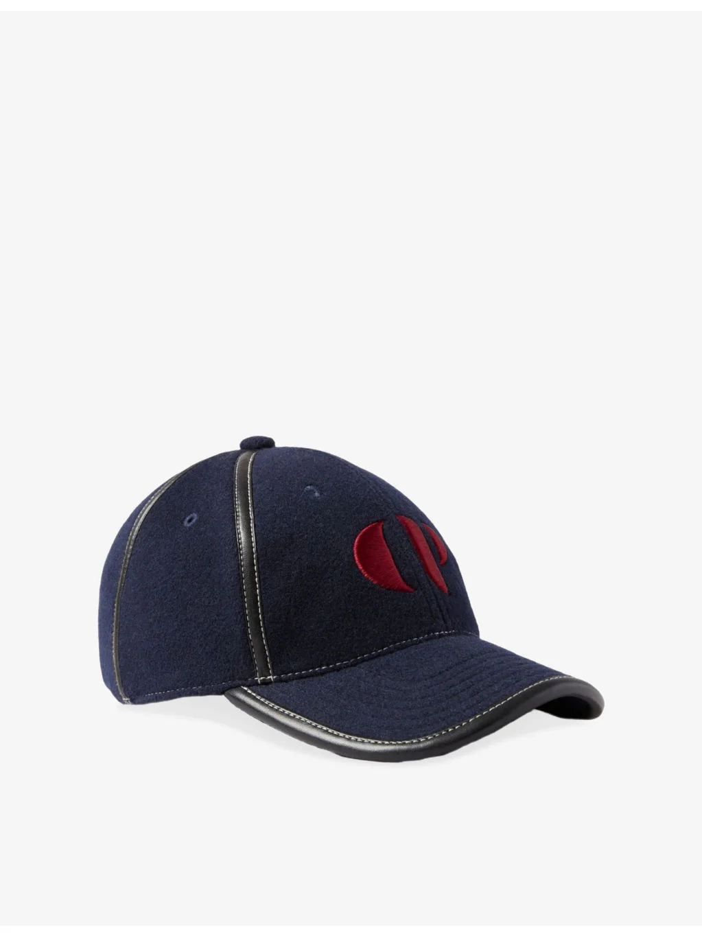 Logo-Embroidered Wool-Blend Baseball Cap - 1