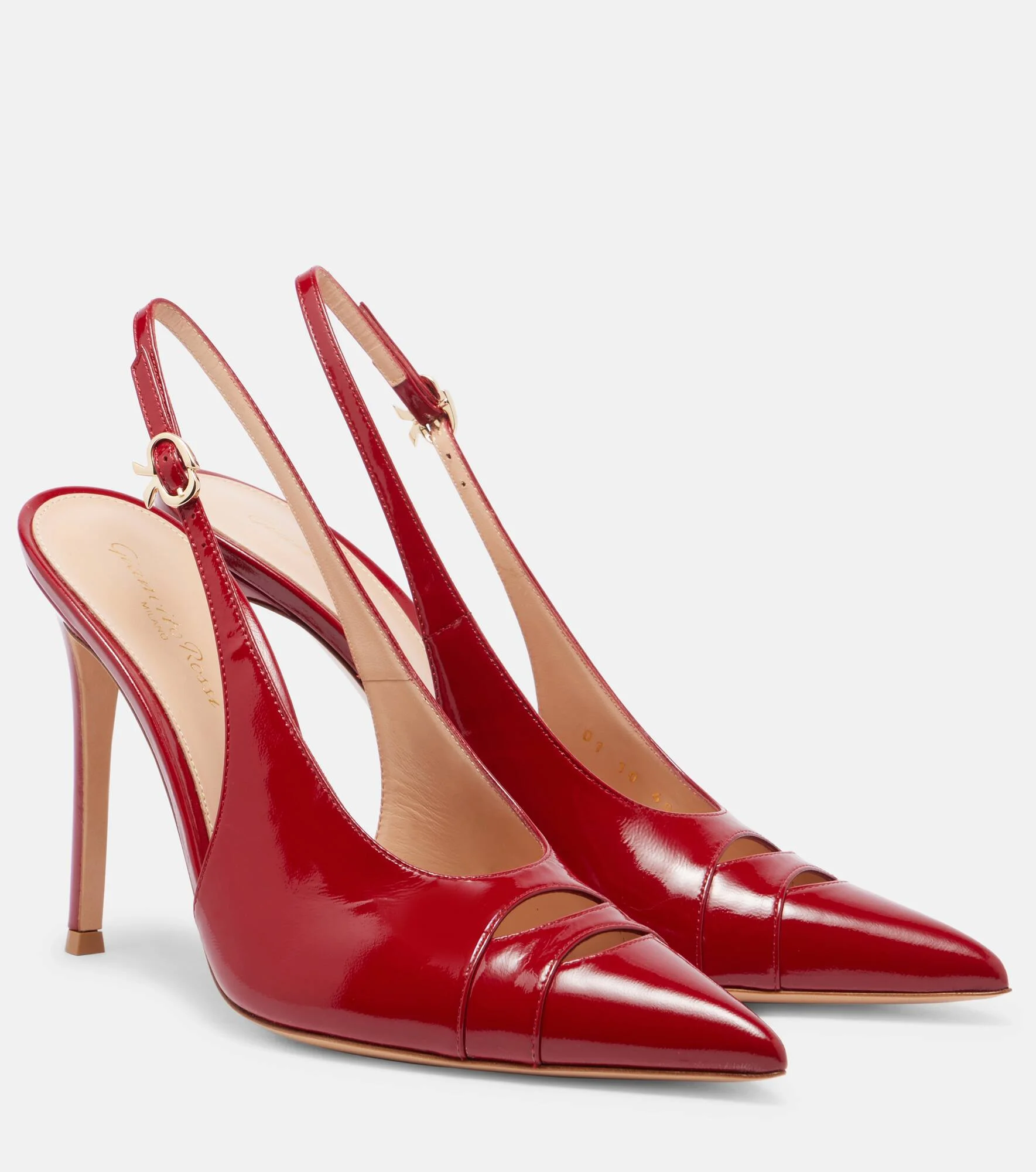 105 patent leather slingback pumps - 1