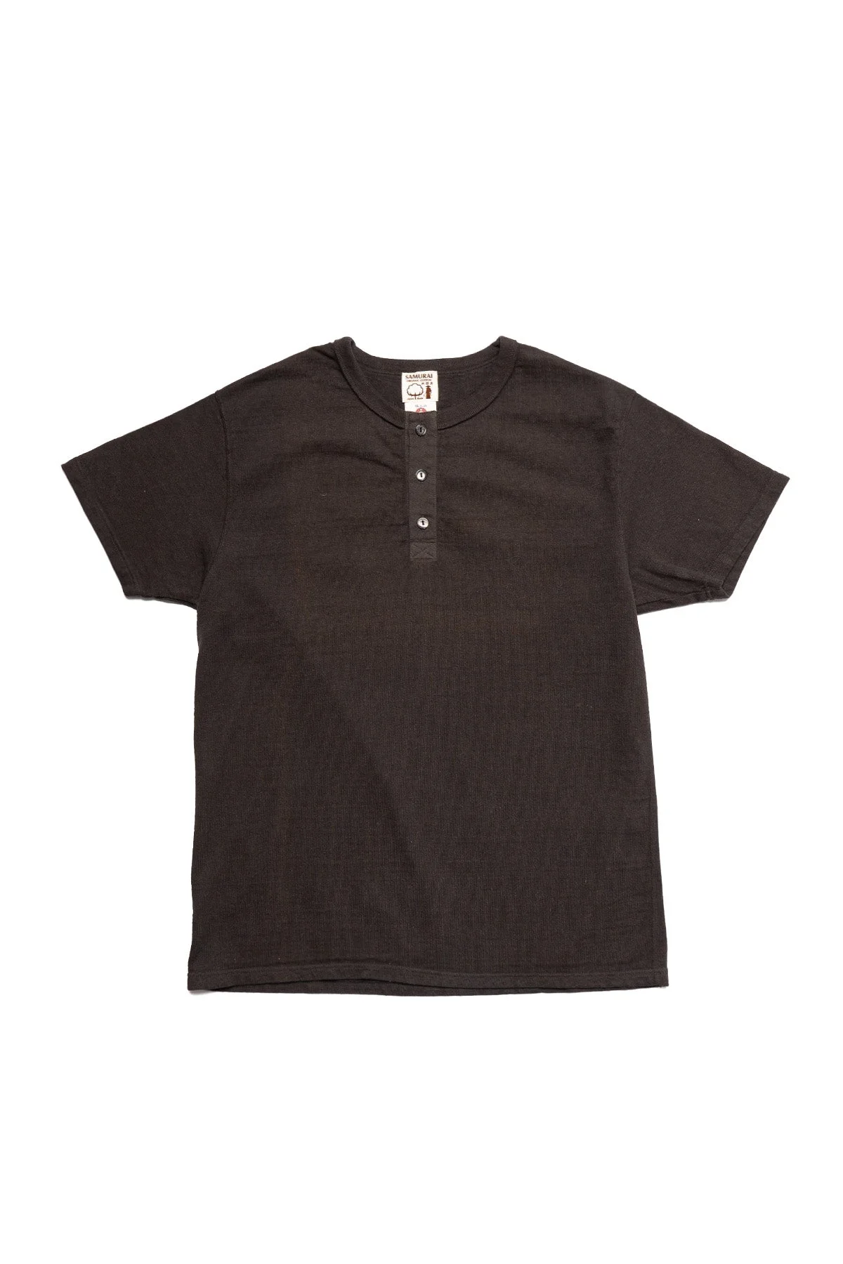 Japanese Cotton Henley - Kuromame - 1