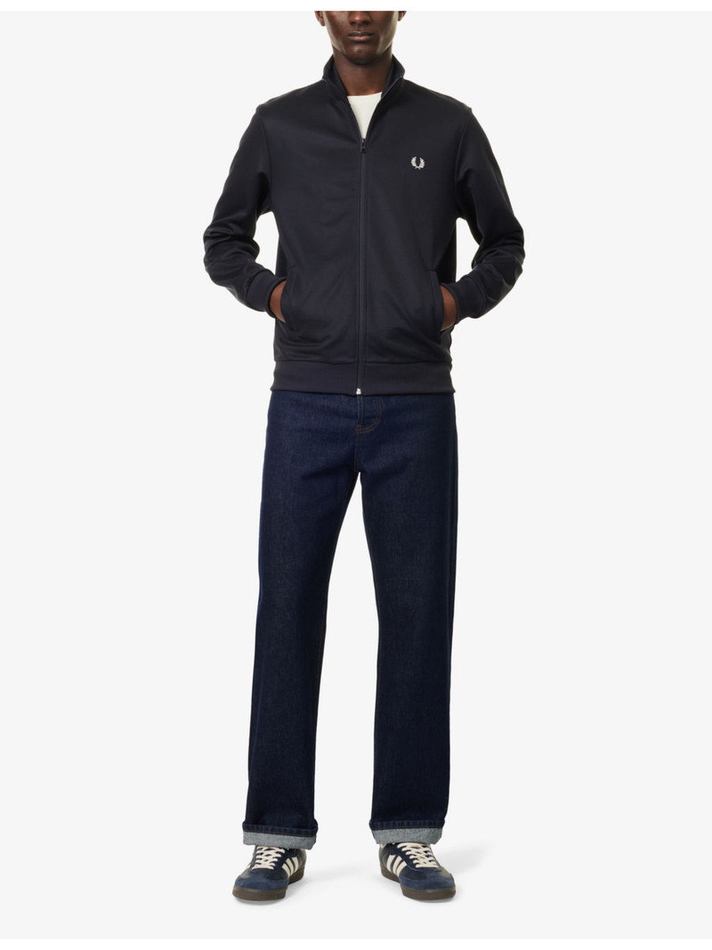 Fred Perry Brand-Embroidered Regular-Fit Woven Jacket outlook