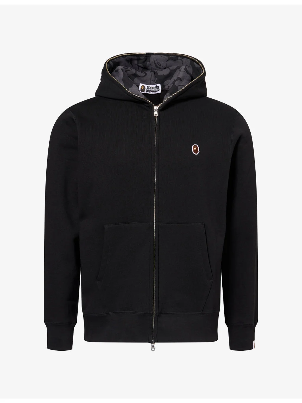 One Point Full-Zip Cotton-Jersey Hoody - 1