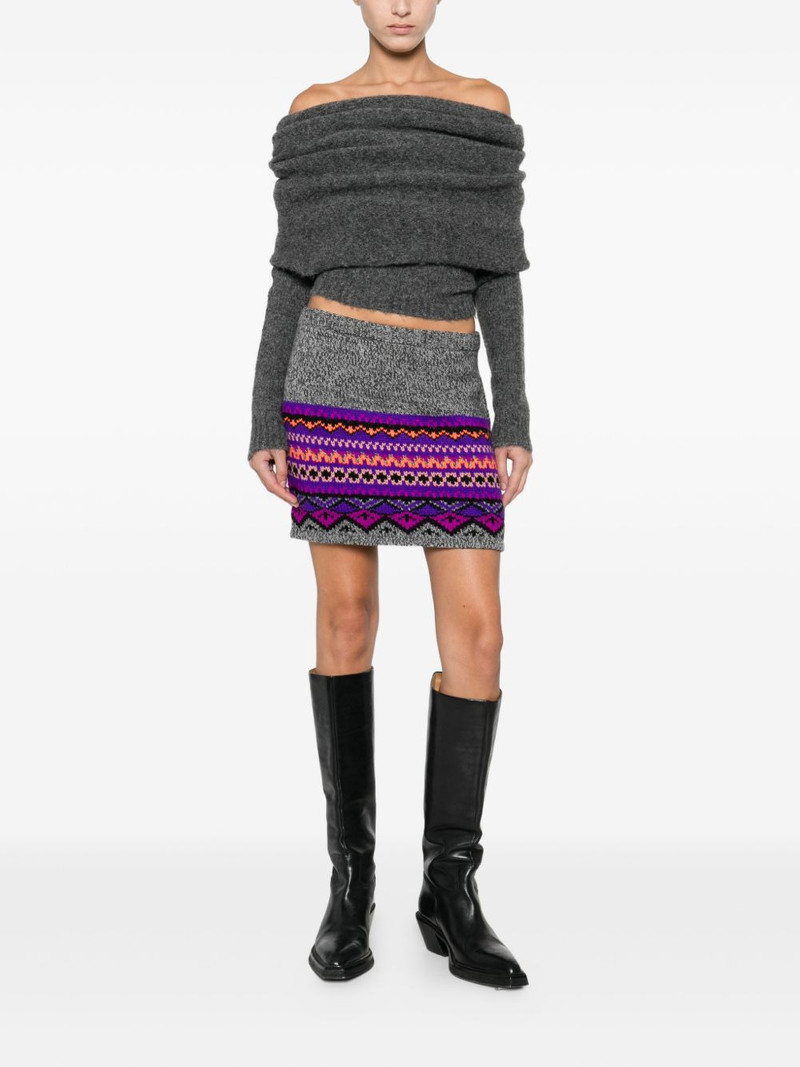 ANNA SUI geometric-pattern mini skirt outlook