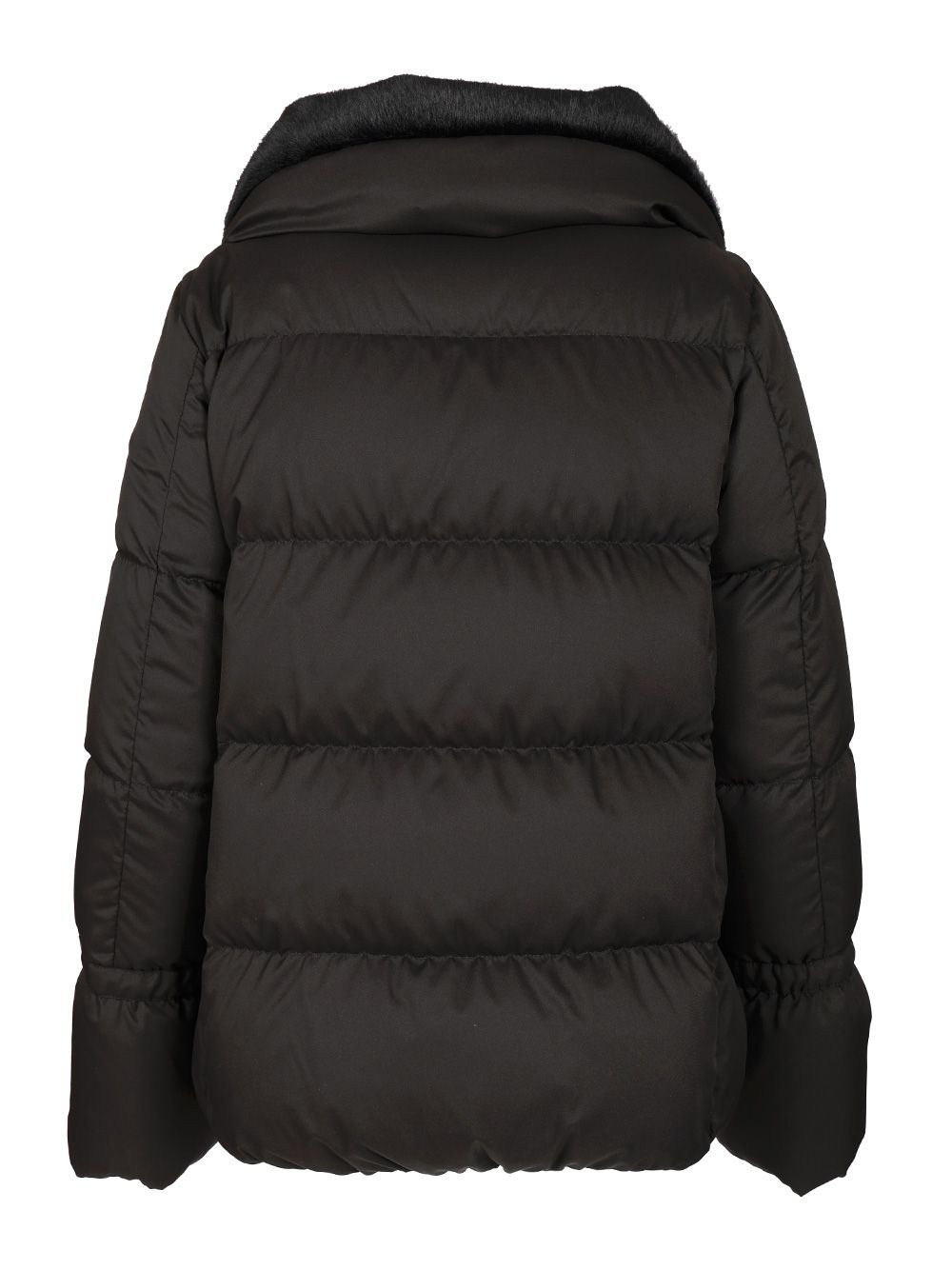 Parka Padded Down Jacket Coats Black - 2