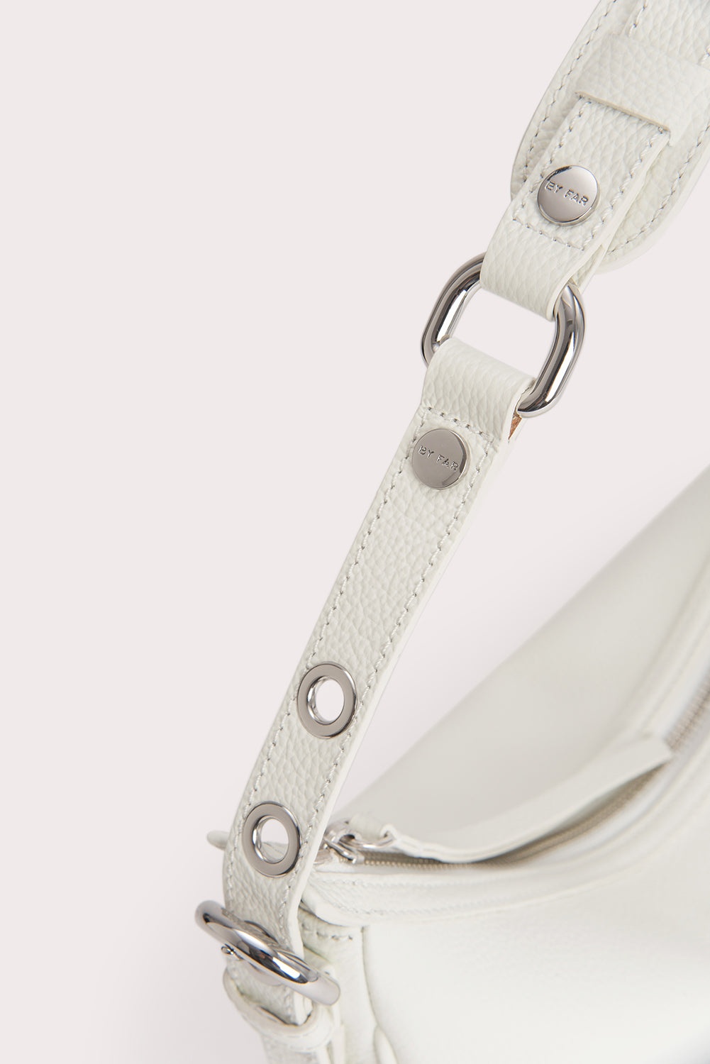 Gib White Small Grain Calf Leather - 4