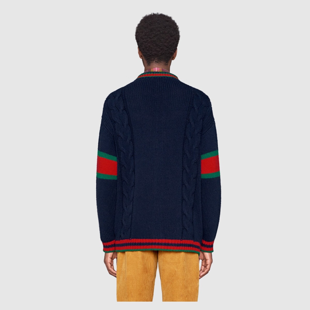 Oversize cable knit cardigan gucci hotsell
