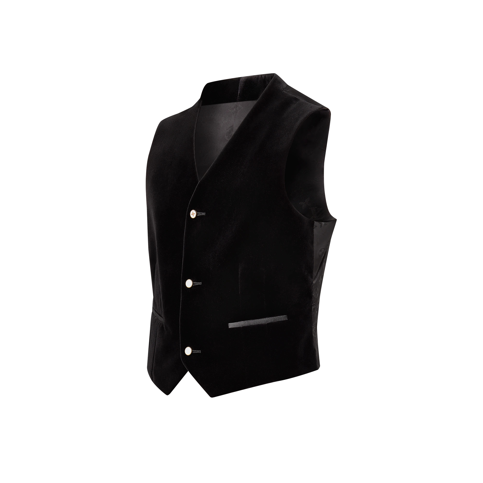 Velvet Tuxedo Gilet - 2