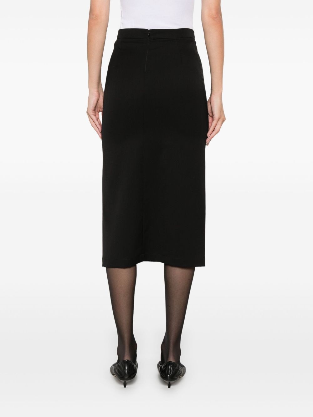 side-slit pencil skirt - 4