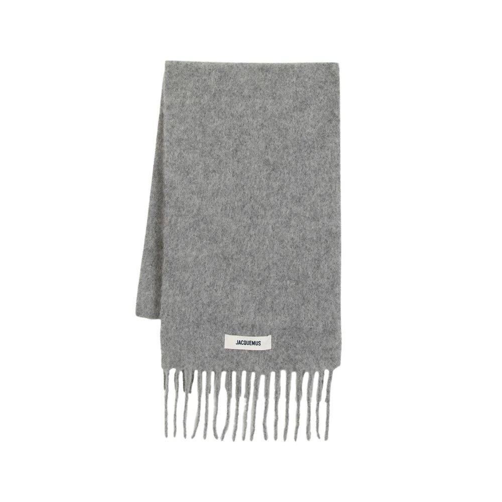 マフラー・ストール JACQUEMUS L'echarpe Carro Scarf - Jacquemus - Wool - Grey L'écharpe Jacquemus virgin wool scarf in grey - Jacquemus