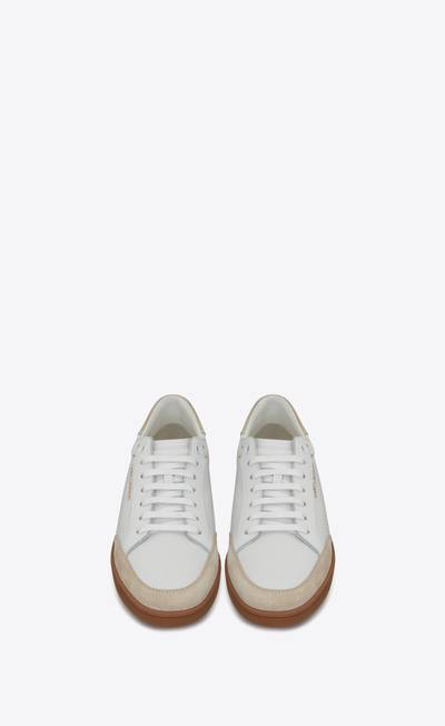 SAINT LAURENT court classic sl/10 sneakers in perforated leather and suede outlook