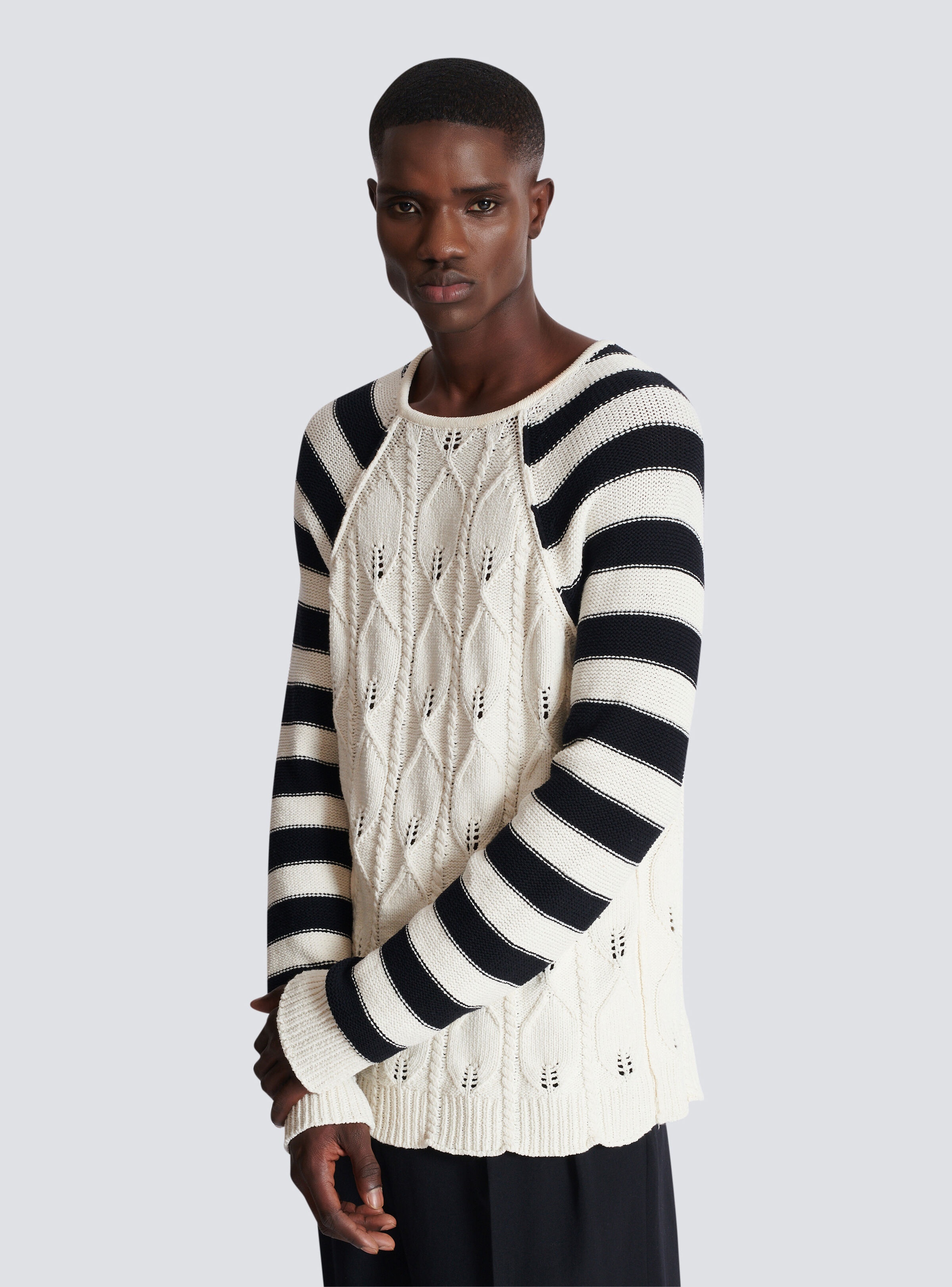 Cable knit jumper - 6
