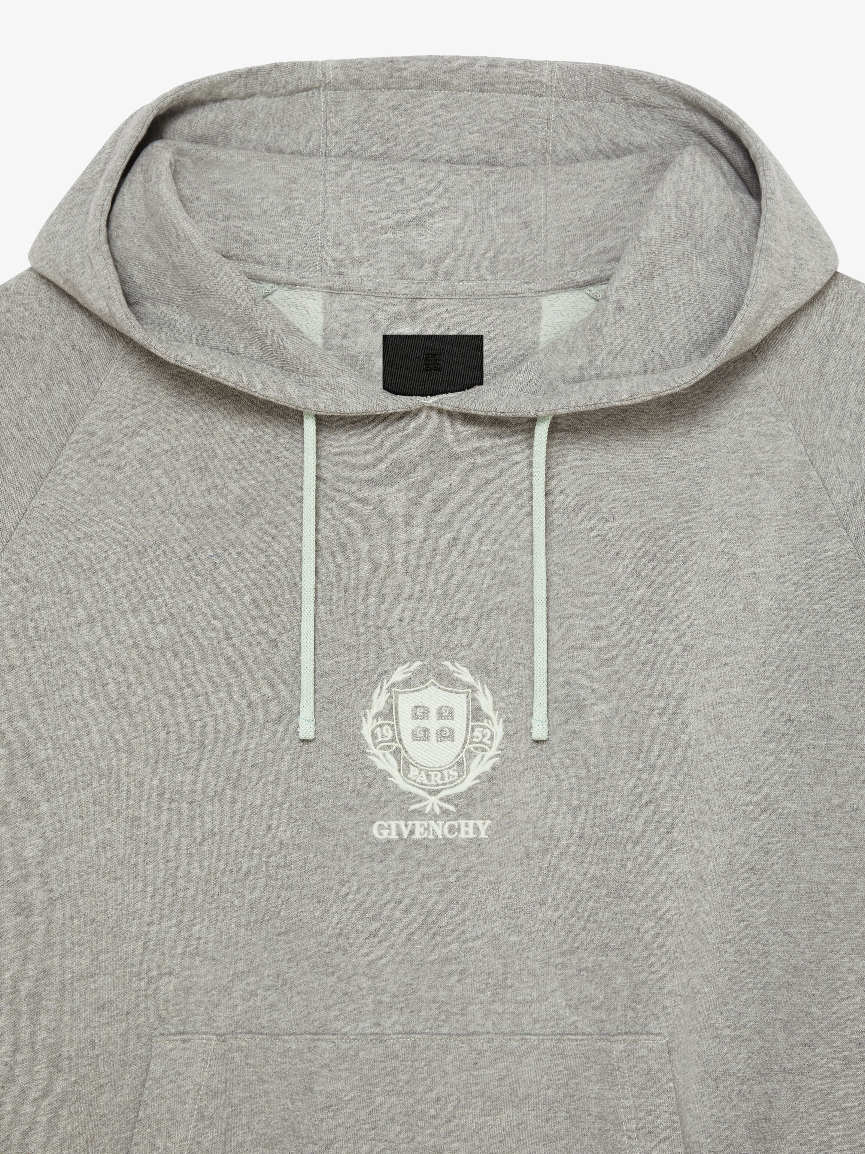 GIVENCHY CREST OVERSIZED SLEEVELESS HOODIE IN FLEECE - 5