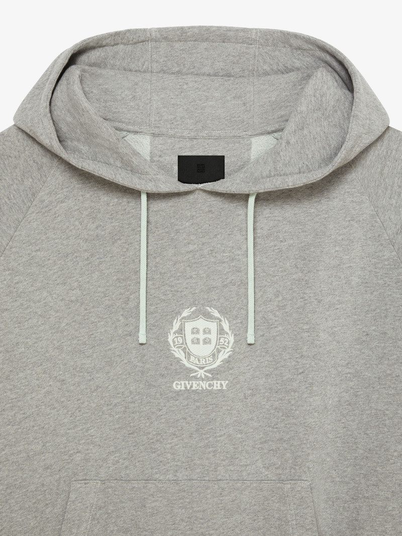 GIVENCHY CREST OVERSIZED SLEEVELESS HOODIE IN FLEECE 5