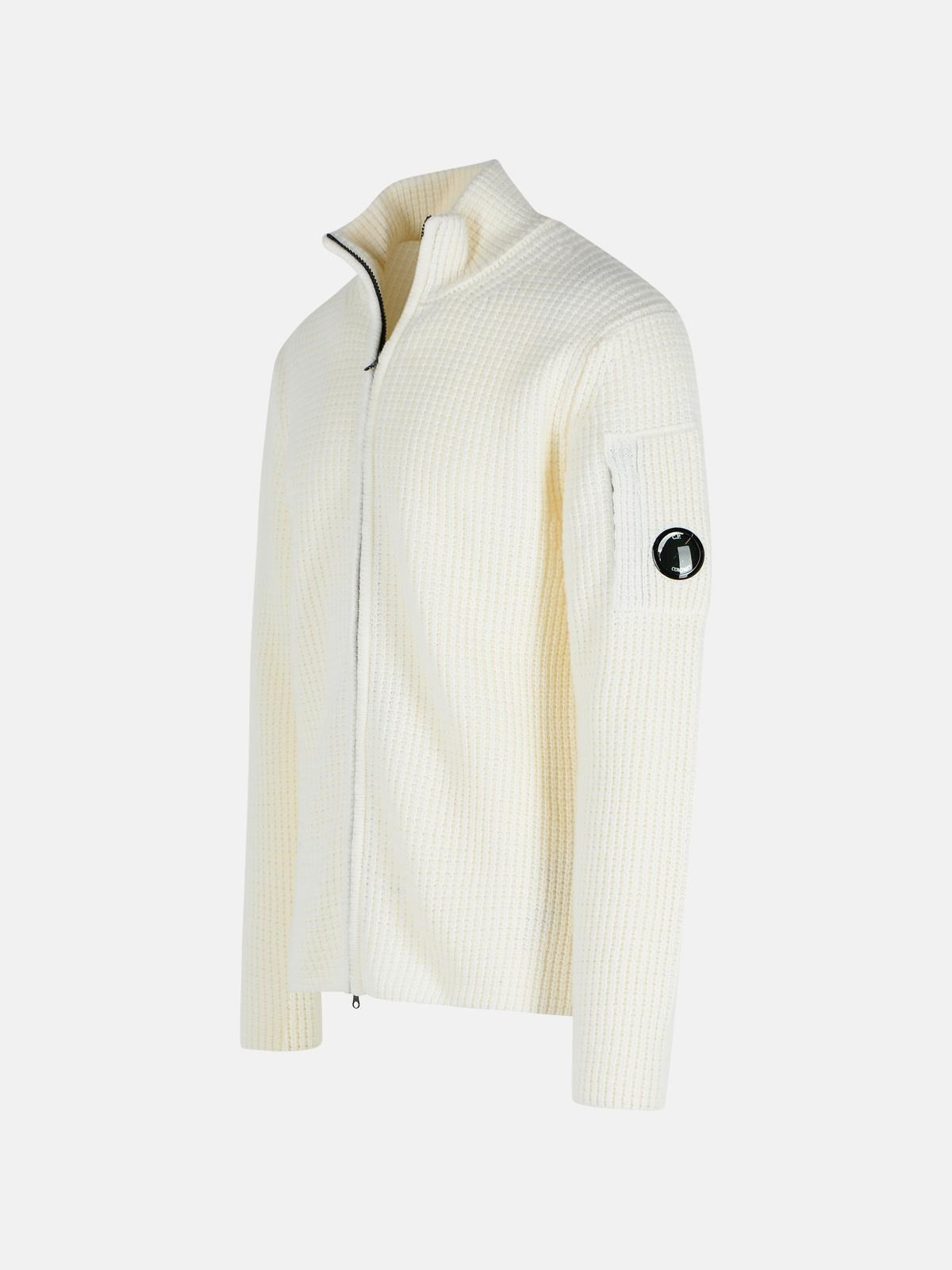 IVORY WOOL BLEND SWEATER - 2