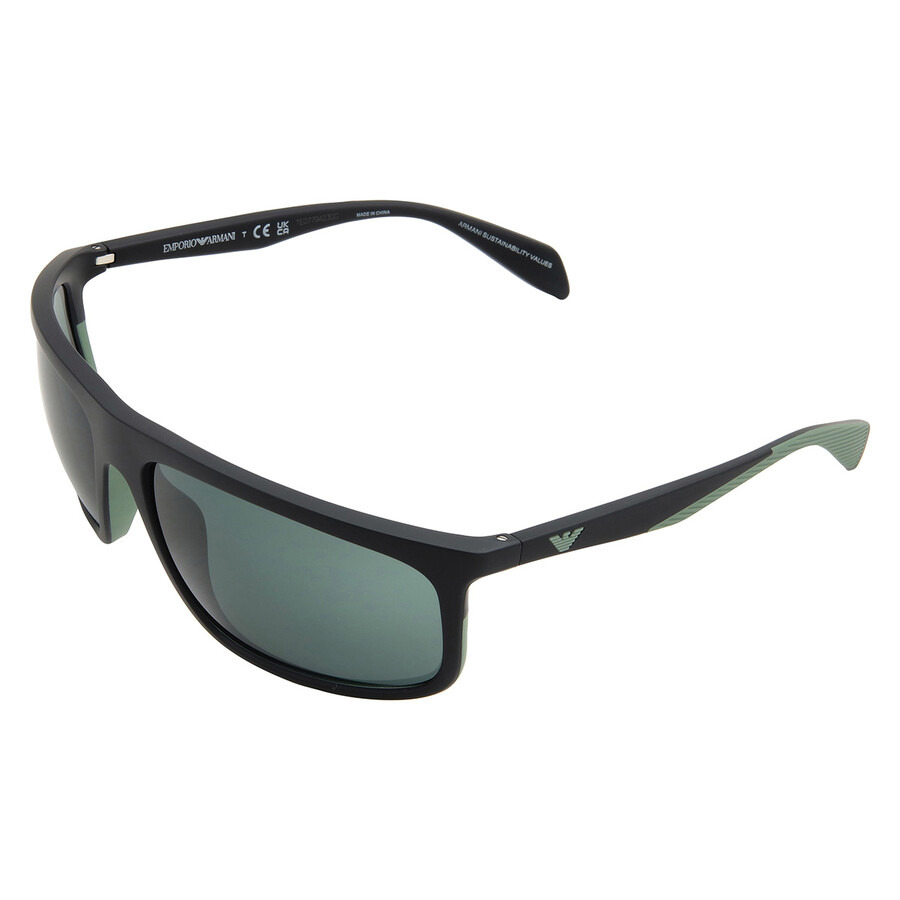Emporio Armani Green Rectangular Men's Sunglasses EA4212U 500171 64 - 4