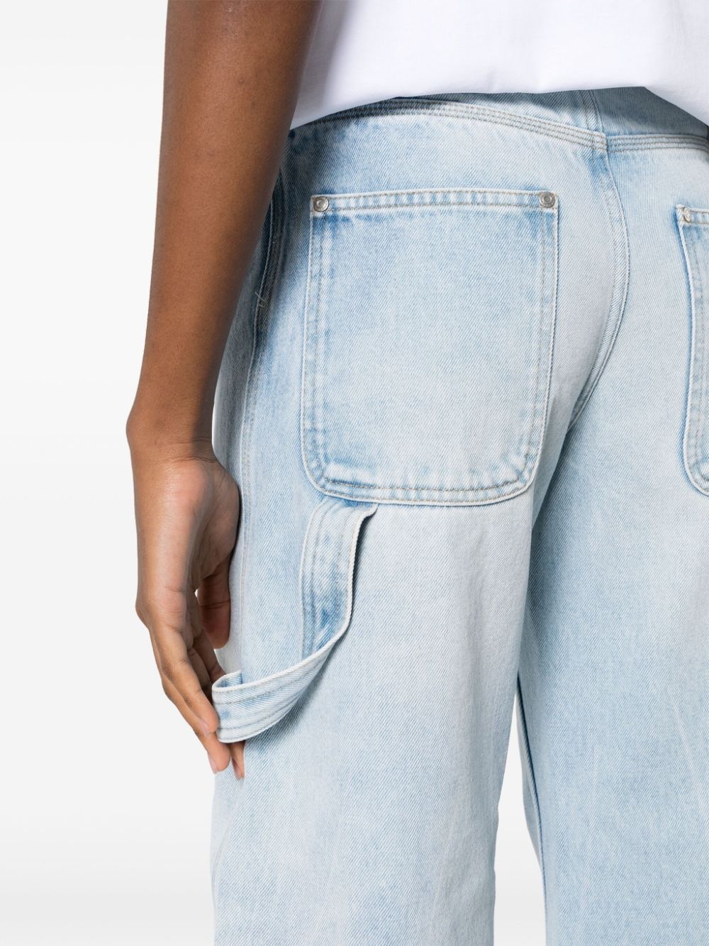 mid-rise tapered-leg jeans - 5