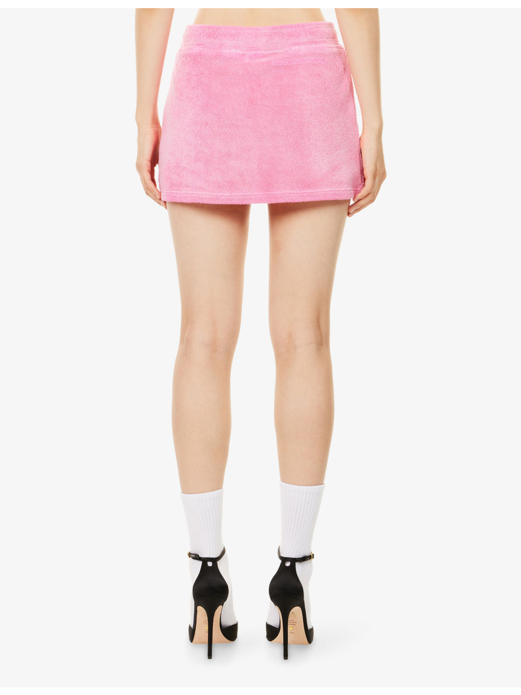 Logo-Embroidered Slim-Fit Cotton-Terry Mini Skort - 4