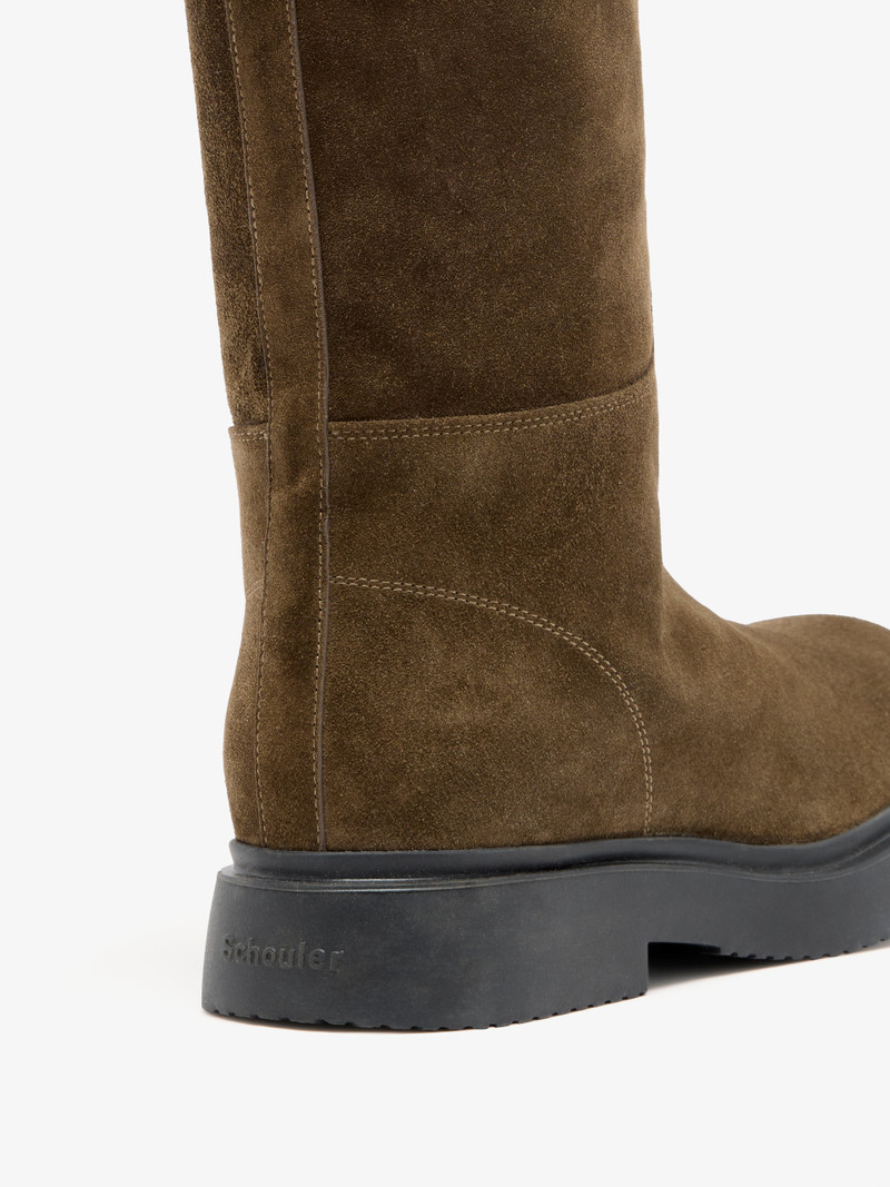 Proenza Schouler Bank Boots in Calf Suede outlook