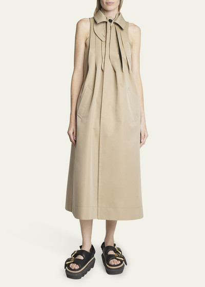 sacai Pleated Maxi Trench Vest outlook