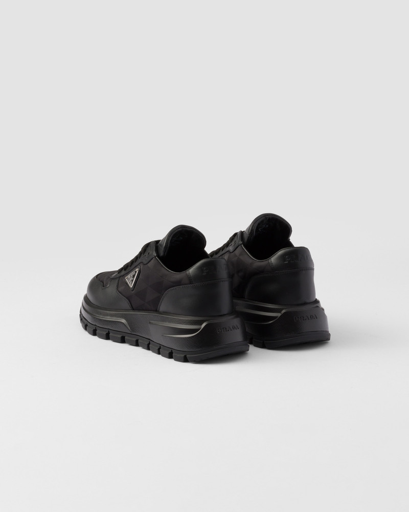 PRAX 01 Re-Nylon and leather sneakers 5