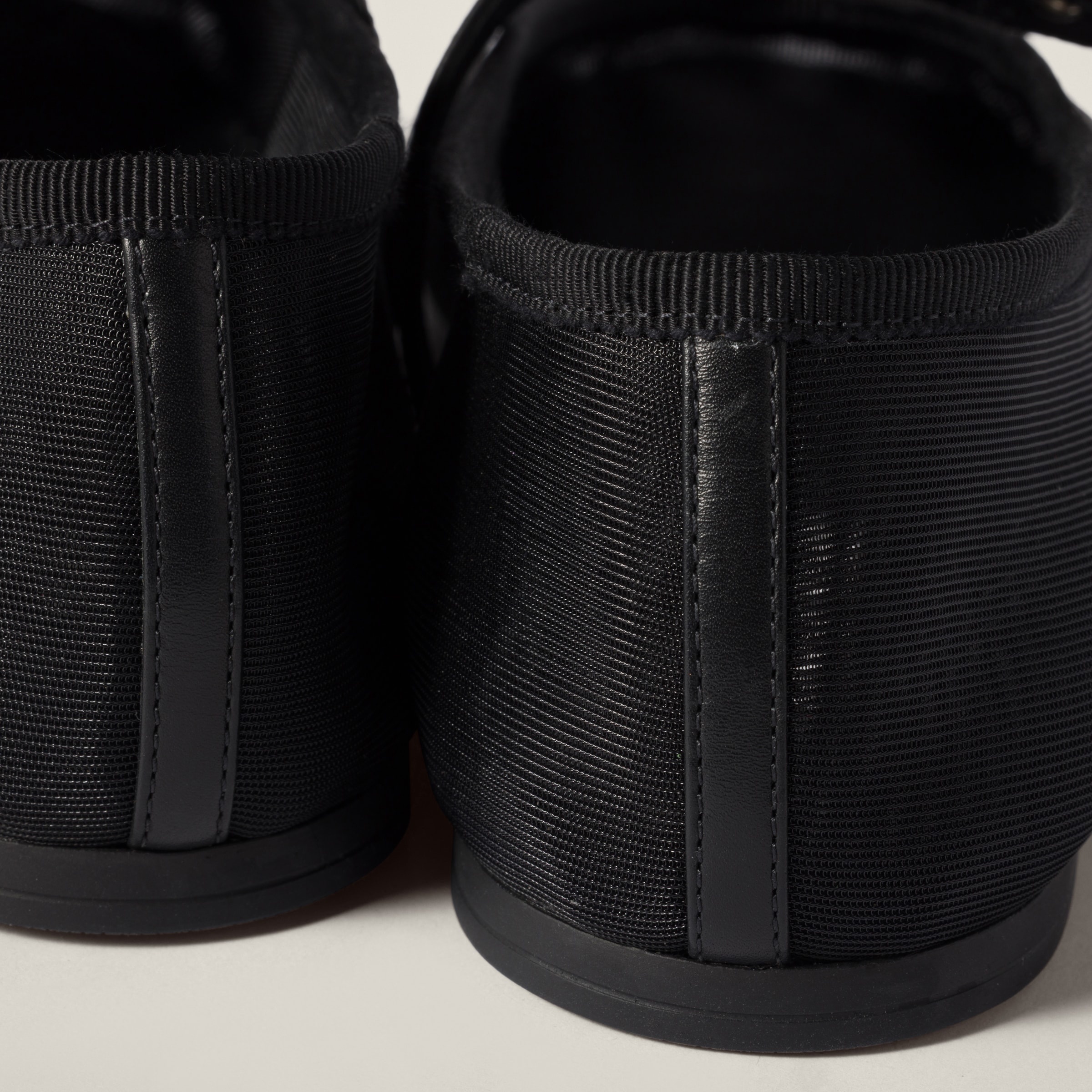 Mesh fabric ballerinas - 3