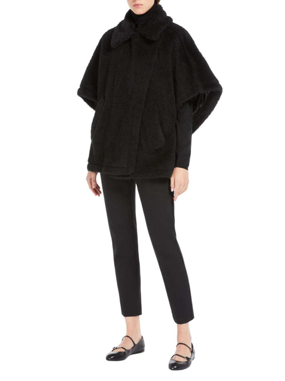Alpaca And Wool Teddy Cape - 2